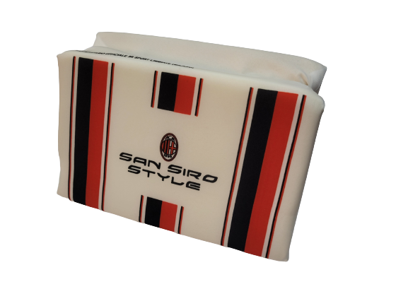 Cuscino da stadio bianco Milan