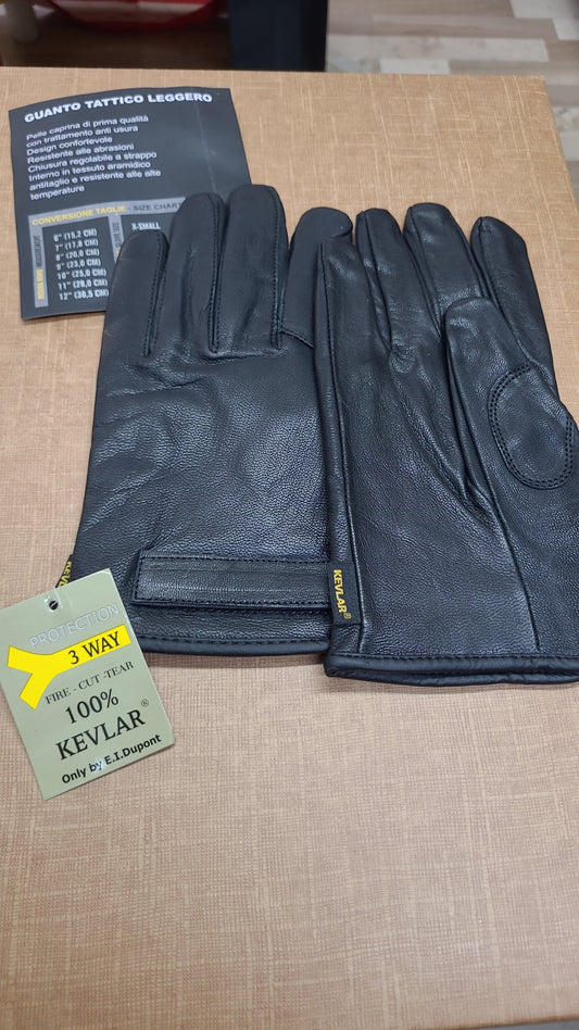 Guanti tattici neri 100% Kevlar