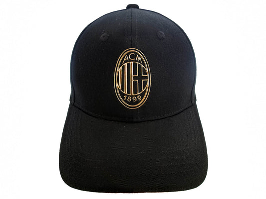 Cappello con visiera Milan oro