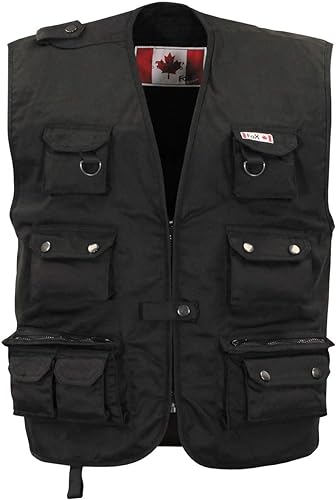 Gilet nero robusto Canadian per adulti