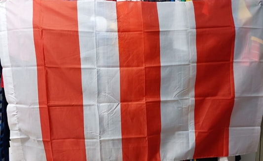 Bandiera a righe biancorossa