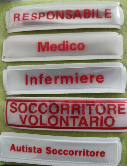 Toppa rifrangente vari incarichi