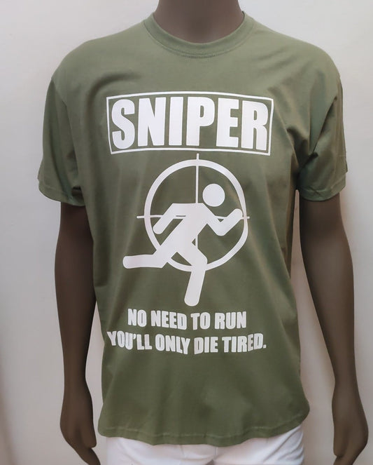T-shirt Sniper verde