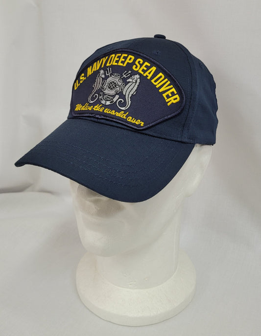 Cappello US Navy Deep Sea Diver blu