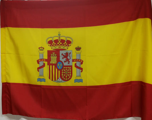 Bandiera spagnola con corona
