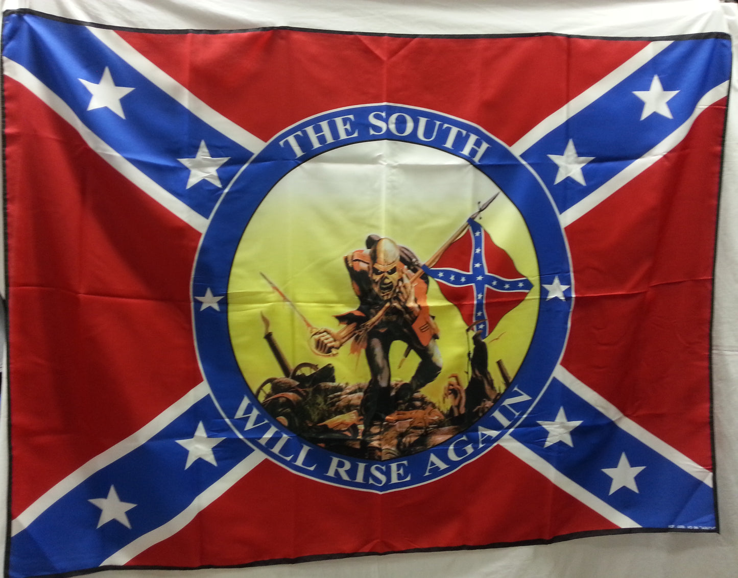 Bandiera sudista con teschio