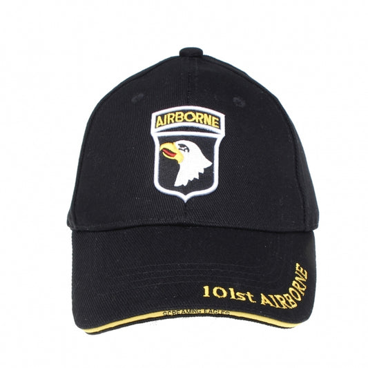 Cappello Airborne nero aquila