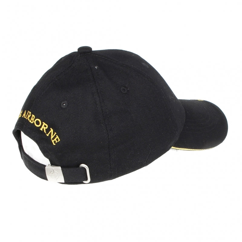 Cappello Airborne nero aquila