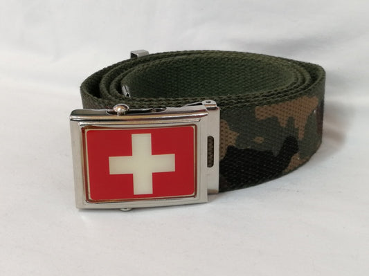 Cintura croce bianca bandiera Svizzera vari colori