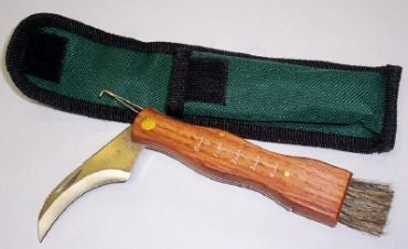 Coltellino per funghi con custodia da cinta