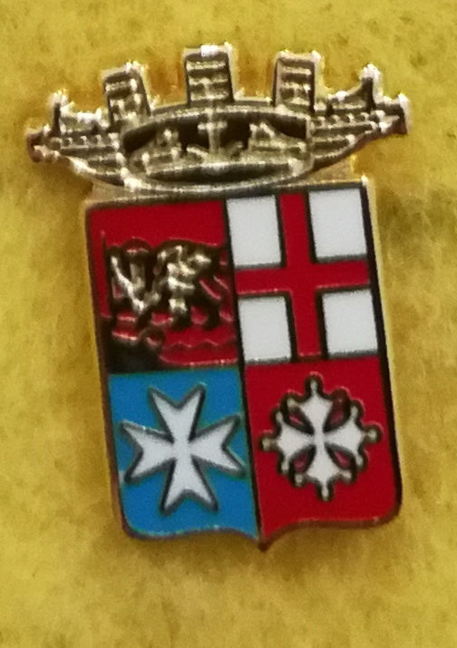 Distintivo in metallo Marina con scatola