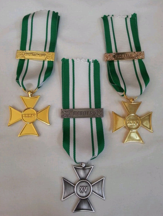 Anzianità 25 anni Croce Rossa Italiana - Nastro / nastrino / medaglia