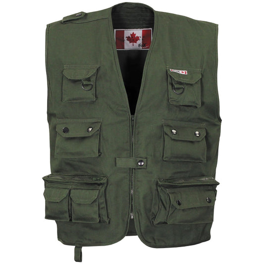 Gilet verde robusto Canadian per adulti
