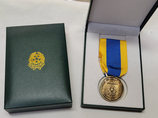 Medaglia Alluvione del Po con scatola Repubblica