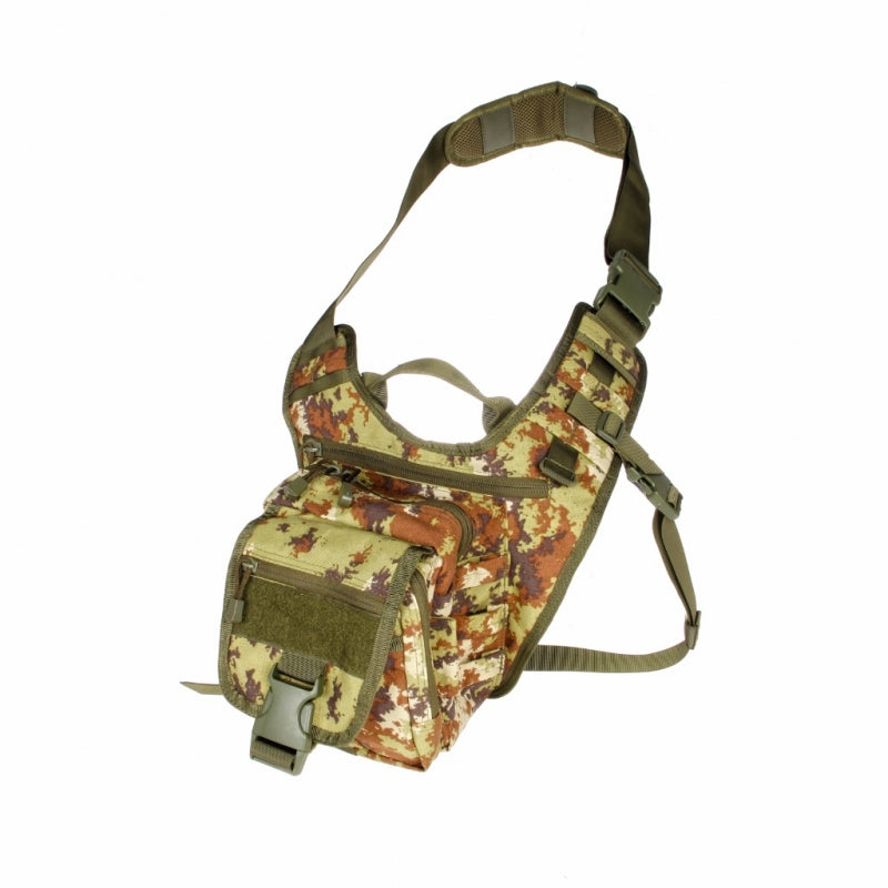 Borsa monospalla nera o mimetica