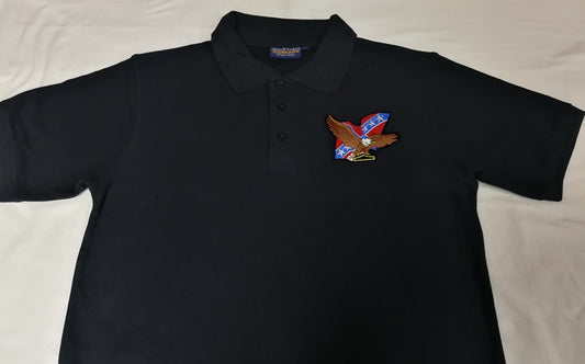 Polo tinta unita personalizzabile con toppe