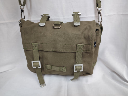 Borsa Tascapane mini verde Stone Wash