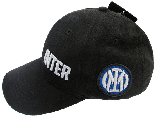 Cappello con visiera Inter nero