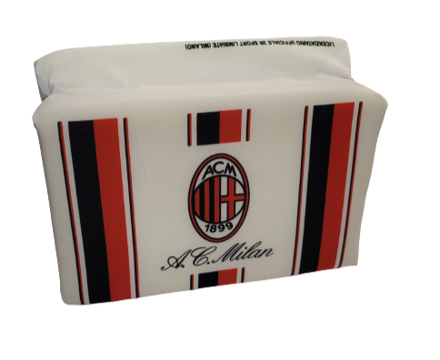 Cuscino da stadio bianco Milan