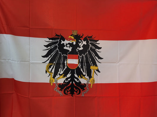 Bandiera Austria con aquila