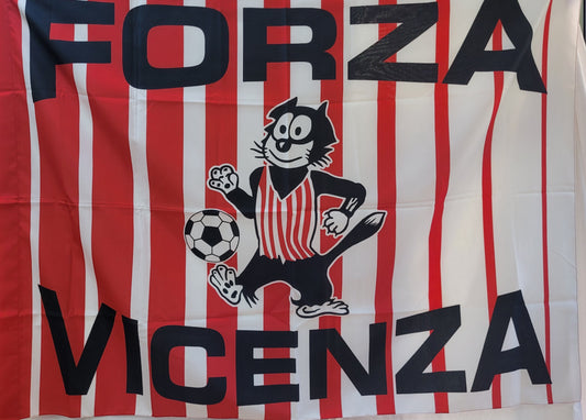Bandiera biancorossa Forza Vicenza