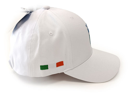 Cappello bianco con visiera Italia
