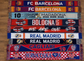 Kit sciarpe Real Madrid Barcellona Napoli Cagliari Croazia