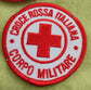 Toppa piccola Croce Rossa Italiana Corpo Militare