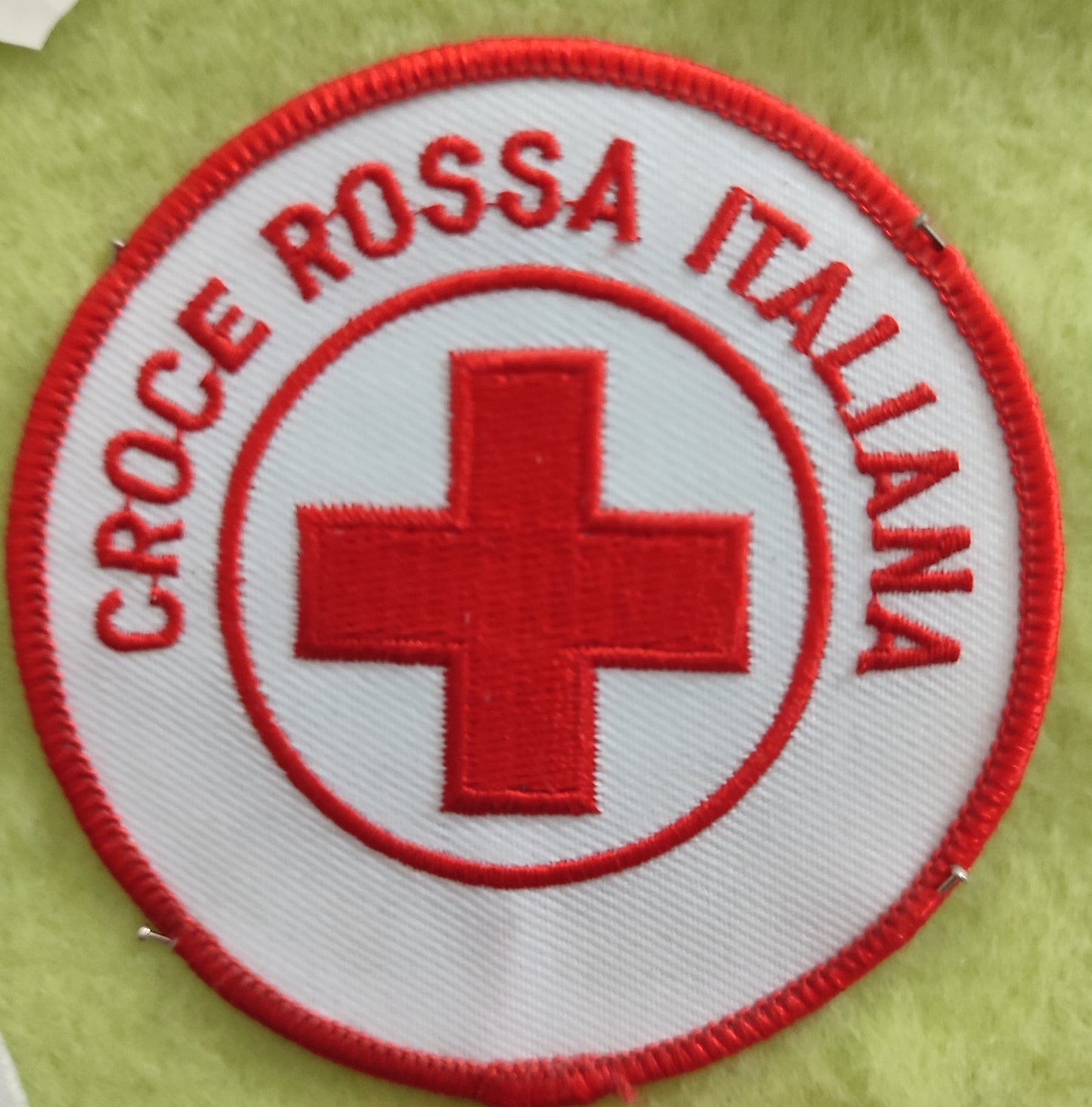 Toppa media Croce Rossa Italiana Spazio bianco