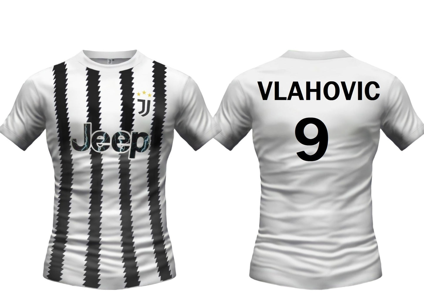 Maglia FC Juventus 2023 Senza Nome Vlahovic Di Maria Pogba