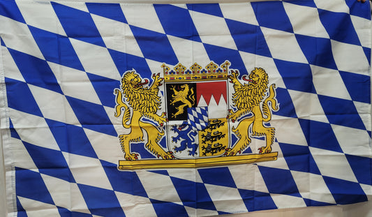 Bandiera Baviera con leoni