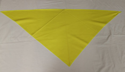 Foulard giallo chiaro triangolare