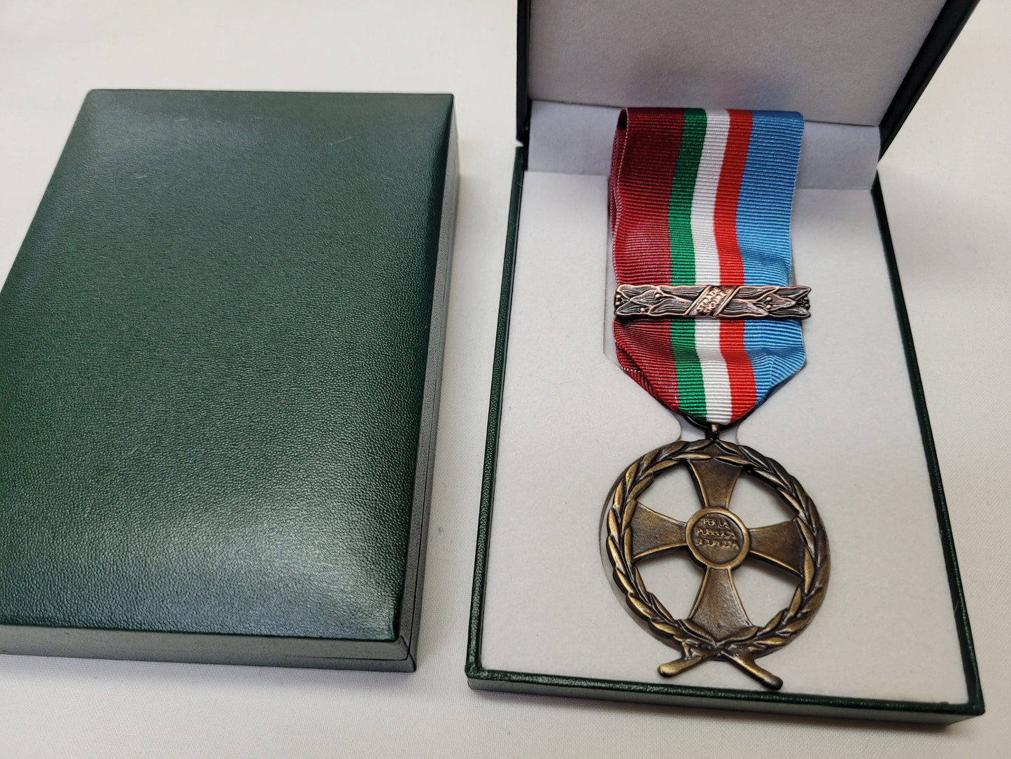 Croce decorazione Operazione Vespri siciliani con scatola Repubblica Italiana