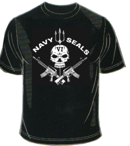 T-shirt Navy Seals teschio vari colori